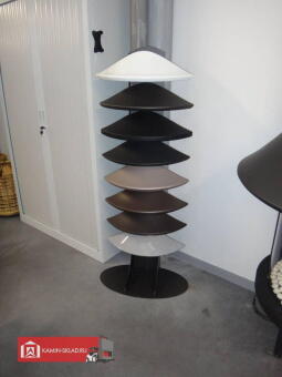 Дровяной камин EVA 992 центральный лакированный со стеклом и стандартным основанием в Владивостоке